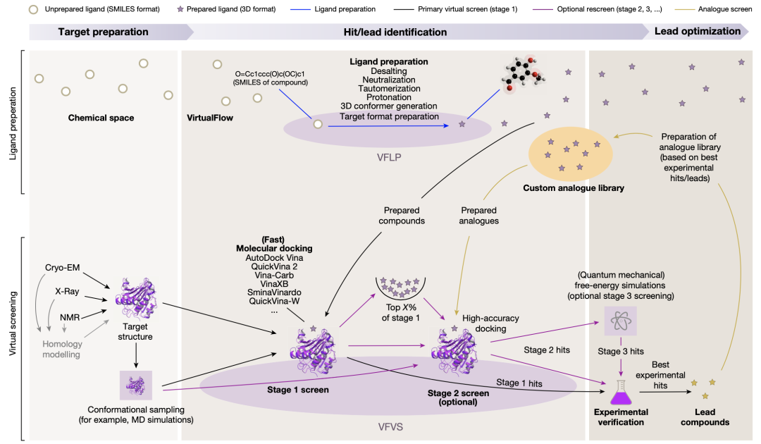 Nature | 手把手教你搭建大规模药物虚拟筛选平台