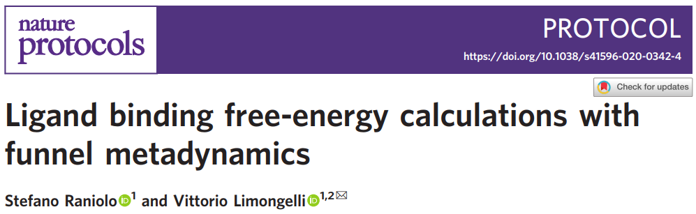 Nature Protocols | 计算配体结合自由能的新工具FMAP