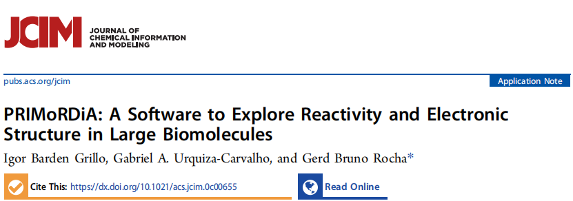JCIM | PRIMoRDiA: 如何低成本地研究生物大分子体系中的化学反应性？