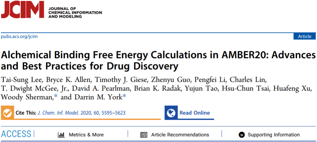 自由能方法及应用(四) AMBER20中的炼金术结合自由能计算—药物发现进展和最佳实践