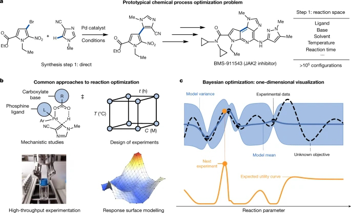 Nature | 贝叶斯反应优化在化学合成中的应用