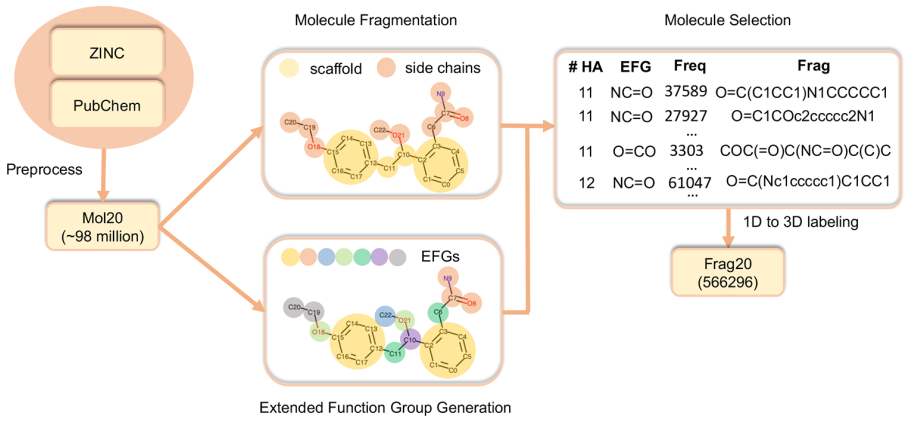 JCIM | Frag20——可基于3D结构和深度学习探索化学空间的数据集