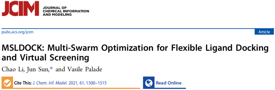 JCIM | MSLDOCK: 一种适合高柔性配体的虚拟筛选方法