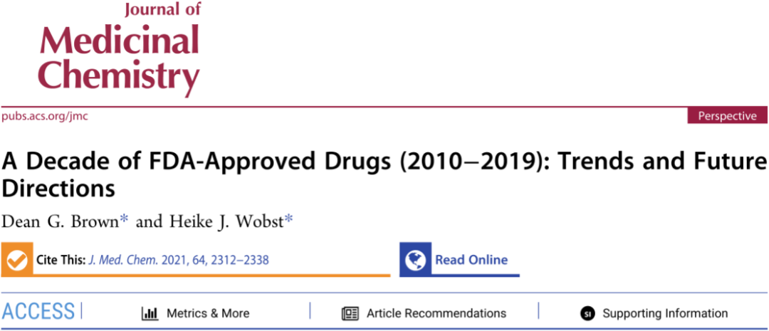 MC | 近十年(2010-2019)FDA批准新药的纵观分析——新药研发的趋势与未来