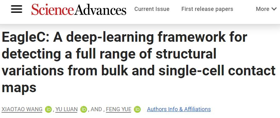 Sci. Adv. | EagleC:一个可用于全方位结构变异检测的深度学习框架