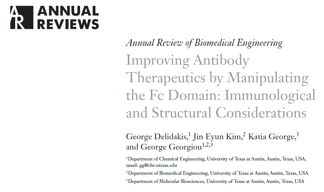 Annual Reviews | 抗体药物Fc工程综述